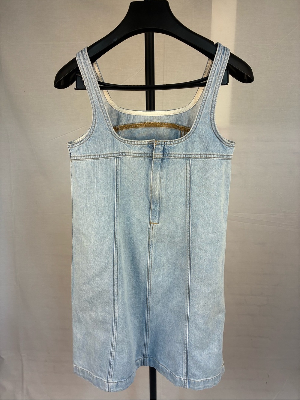 Madewell A-Line Sleeveless Mini Dress in Light Chambray S - Picture 5 of 9